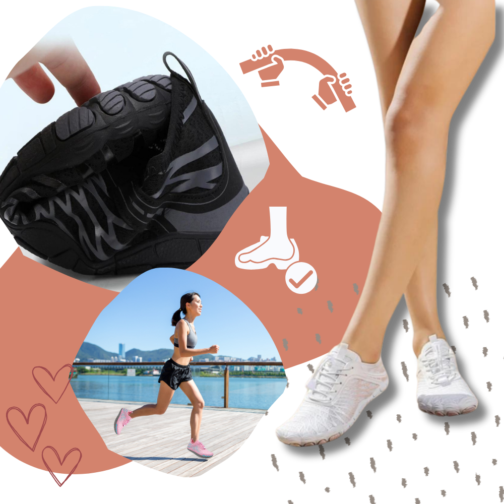 Baskets orthopédiques ultra fines à sensation pieds nus