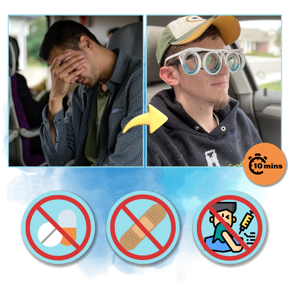 Lunettes anti mal des transports à ajustement universel