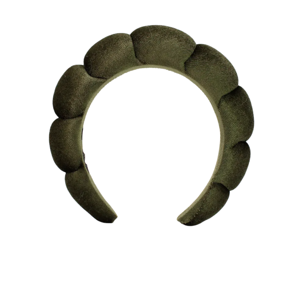 Bandeau en velours rembourré pour les soins de la peau