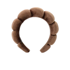 Bandeau en velours rembourré pour les soins de la peau