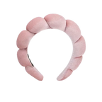 Bandeau en velours rembourré pour les soins de la peau