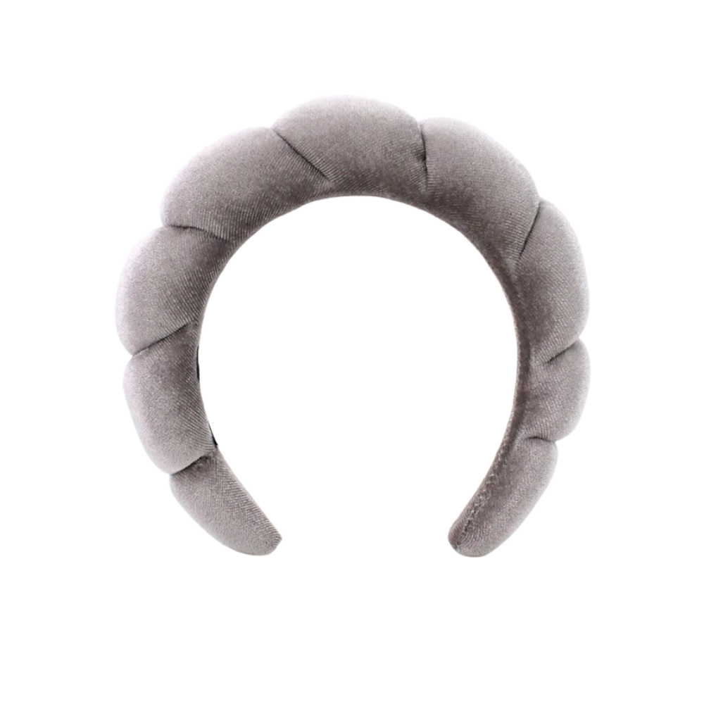 Bandeau en velours rembourré pour les soins de la peau