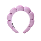 Bandeau en velours rembourré pour les soins de la peau