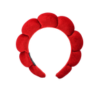 Bandeau en velours rembourré pour les soins de la peau