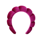 Bandeau en velours rembourré pour les soins de la peau