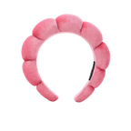 Bandeau en velours rembourré pour les soins de la peau