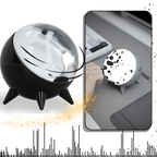 Enceinte magnétique à ferrofluide dansant