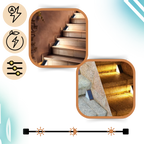 Lampes solaires étanches pour escaliers