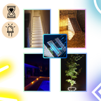 Lampes solaires étanches pour escaliers