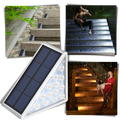 Lampes solaires étanches pour escaliers