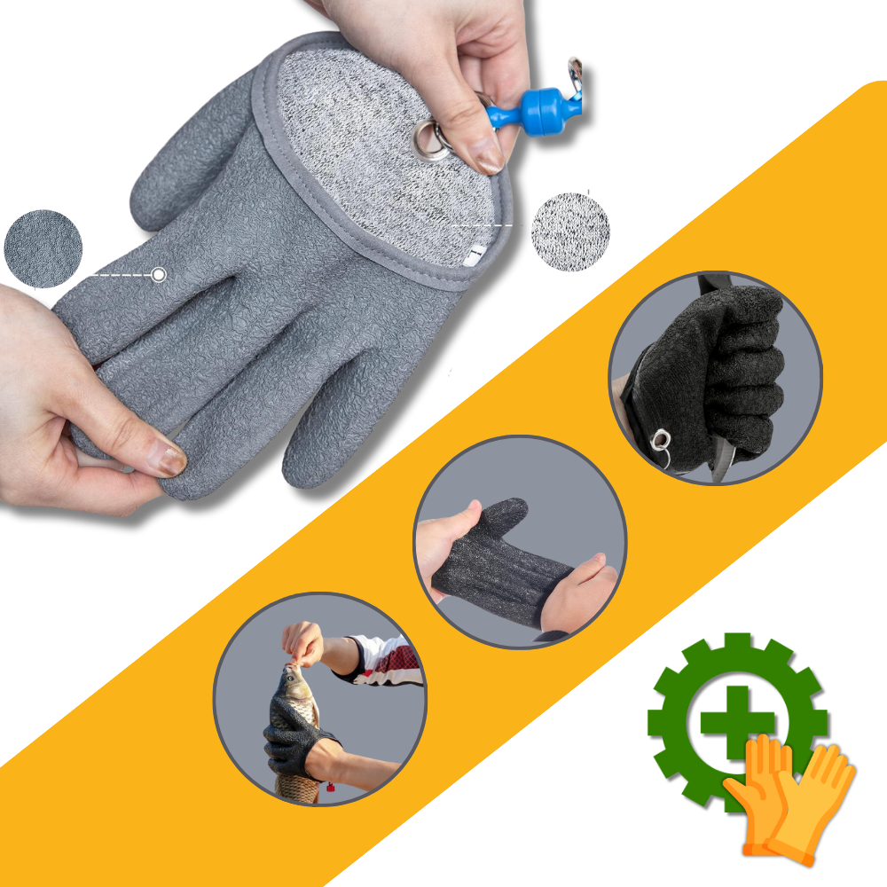 Gants de pêche résistants à l'usure